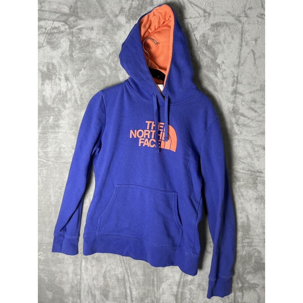 North Face Hoodie Womens M Blue Pullover Sweatshirt Casual Outdoor